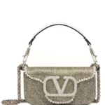 VALENTINO small Locò embroidered shoulder bag 24 Hours Rent Price